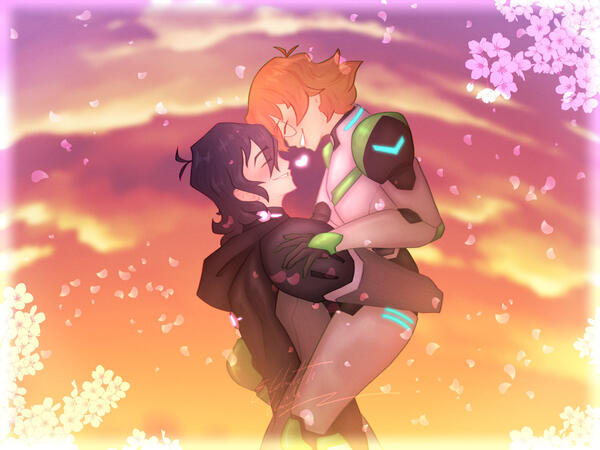 Keith and Pidge from Voltron